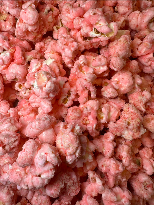 Strawberry & Crème Gourmet Candied Popcorn